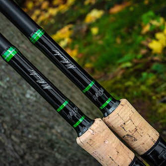 Two Korum Allrounder fishing rods with Cork Handles